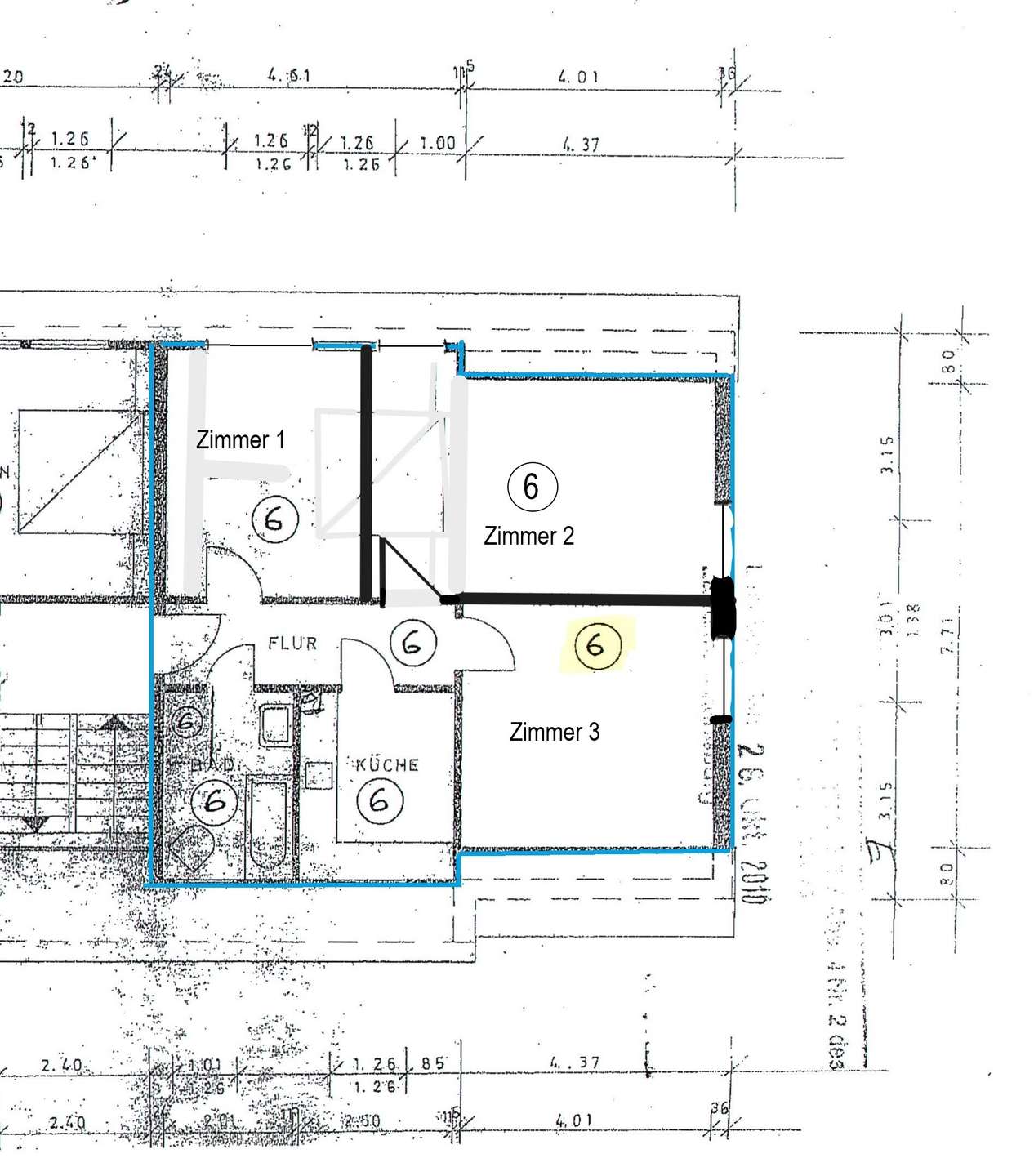 Willkommen in Bleckede! Charmante 3-Zimmer-Dachgeschosswohnung mit ca. 70 m² für Eigennutzer in Bleckede