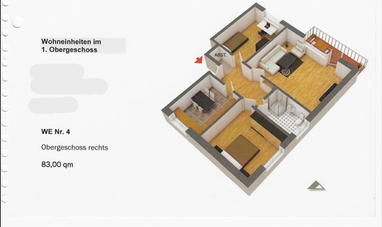 Vermietete 3-Zimmer-Kapitalanlage in Bleckede – gepflegt und solide in Bleckede WHG4