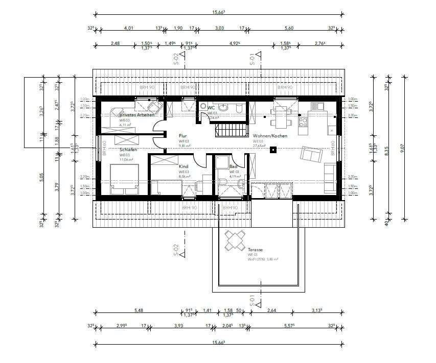 Erstbezug! Helle, großzügige 4-Zimmer-DG-Wohnung in Vögelsen in Vögelsen